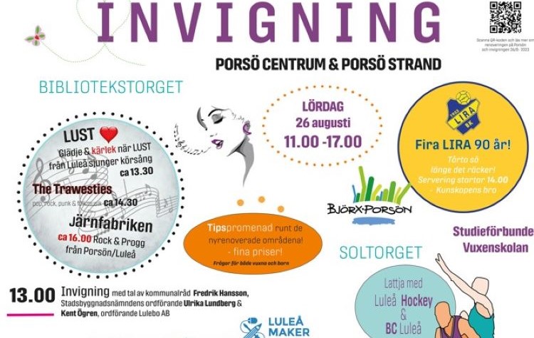 Familjefest när nya Porsö centrum invigs! - Lulebo AB